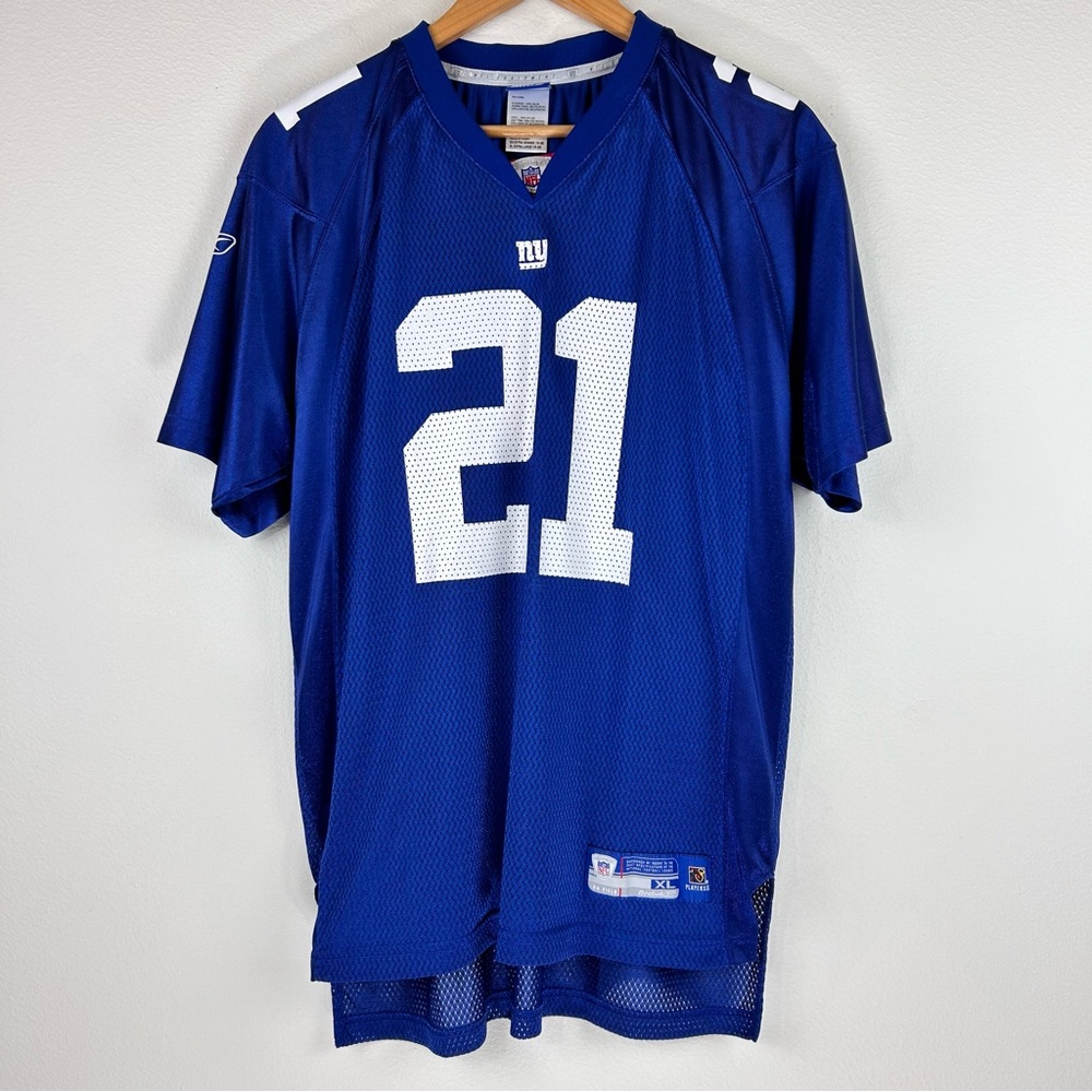 Reebok Tiki Barber On the Field New York Giants Jersey.